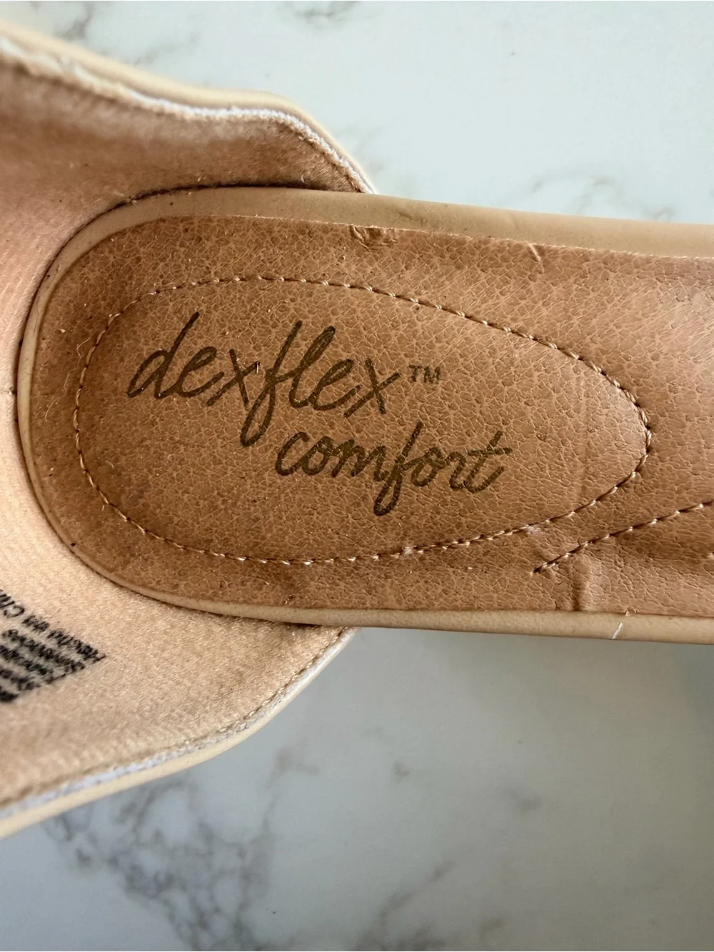 dexflex comfort Nude and Black Two-Tone Pointed Toe Ankle Strap Pumps